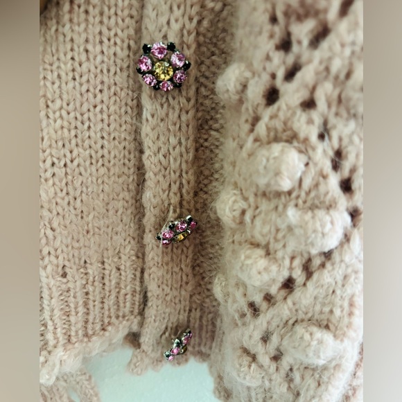 Zara Dusty Pink Oversized Cardigan - Picture 3 of 5